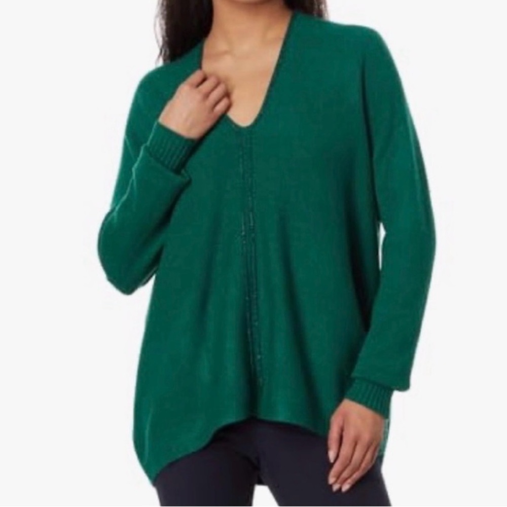 Lilly Pulitzer Women’s Sz M Sevie Sweater Evergreen Pullover Sparkle Oversized